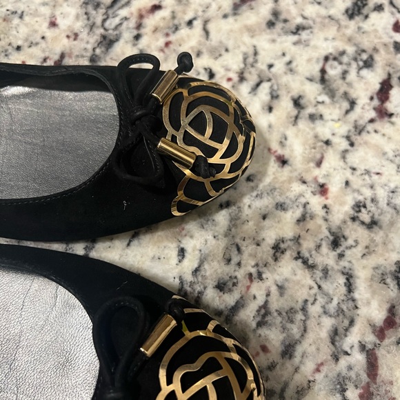 Stuart Weitzman black flat with caged toe 8N - Picture 9 of 10